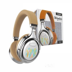 Moxom Wireless Headphones MX-WL14 with LED light Silver Moxom Wireless Headphones MX-WL14 with LED light Silver